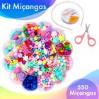 Kit Pulseira Infantil De Miçangas C/550 Peças - 10 Nybc