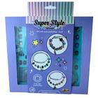 Kit Pulseiras Azul Super Style - Fun F0108-9