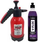 Kit pulverizador 2l snow pump sigma + shampoo vfloc vonixx