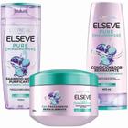 Kit Pure Hialuronico Shampoo Condicionador Mascara Elseve 400ml