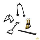 Kit Corda-Manopla Nylon-Pulley 60cm-Remada Cavalinho- Sumô - REI DO FITNESS  - Treino Funcional - Magazine Luiza