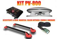 Kit PV800 Caixa Propaganda Fibrasom+ Microfone s/fio + Rádio