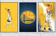 kit quadro decorativo 3 peças 60x 40 BasketBall NBA