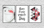 Quadro decorativo 3 peças Deus do game jogos frases legais decoração - Ana  Decor - Quadro Decorativo - Magazine Luiza