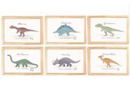 kit quadro dinossauro infantil decoração enxoval quarto criança bebê