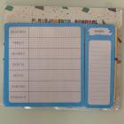 Kit Quadro Planner Semanal Permanente com Lápis e Bloco de Anotação - Novo Século/ WX Gift