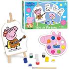 Kit Quadros De Pintura Infantil Peppa Pig Com Cavalete - Nig Brinquedos