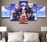 Kit Quadros Decoração 5 pçs naruto shipuden hokage"