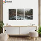 Kit Quadros Decorativos 3 Peças 40x60 Rio Natureza Paisagem