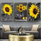 kit quadros girasol"