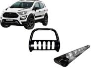 Kit Quebra Mato Estribo Personalizado Preto Brilho EcoSport 13/2020 - HOZZ