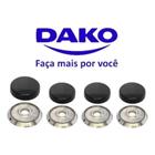 Kit Queimador E Espalhador Do Fogão Dako Luna 4 Bocas