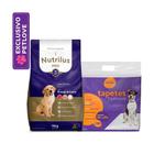 Kit Ração Seca Nutrilus + Tapete Higiênico Me.Au Pet- KIT - Nutrilus Pro