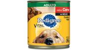 kit Ração úmida Pedigree Lata Adulto pedaços de carne 290Gr com 4 unidades