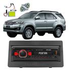 Kit Rádio MP3 BT FM Moldura Toyota Hilux SW4 2005 A 2015 + Pingo T10