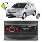 Kit Rádio MP3 BT FM USB Moldura Honda Fit 2001 A 2008