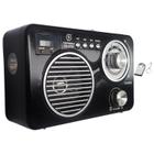 Kit Rádio Vintage Retrô Fm Am Sw Bluetooth Usb Microsd Aux