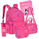 Kit Rebecca Bonbon Escolar Mochila Pompom Grande Linha Soft