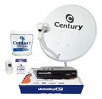 Kit Receptor Century Midia Box B7 Hd Digital + Antena Completa & Lnb