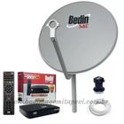 Kit Receptor Digital HD Bedinsat BS9900 com Antena Parabólica ku 60cm