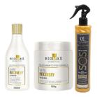 Kit Reconstrução Capilar Profissional Therapy Hidratação Bsk