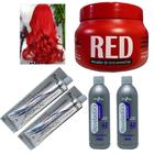 Kit Red 1 Masc 250g, 2 Tinta Red 2 Ox 40Vol Mairibel/Hidraty