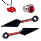Colar Akatsuki Itachi Símbolo Nuvem Vermelha Naruto cordão elástico para  menino menina adultos infantil no Shoptime