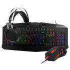 Kit Redragon Mouse/Centrophorus M601-3 Teclado Harpe RGB/Headset SCYLLA H901/Mousepad Archelon P001