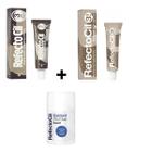 Kit Refectocil Tintas 3 Castanho Natural + 3.1 Castanho Claro 15Ml Cada + Oxidante Em Creme 100Ml