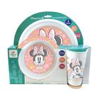 Kit Refeição Alimentação 3 Peças Infantil Bebe Minnie - BABYGO