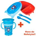 Kit Refeição com Talher e Copo Treinamento Astronauta Azul - Buba Baby