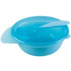 Kit Refeição Tigela Bowl Infantil Hora Do Lanche Bebês Azul