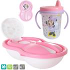 Kit Refeição Transição Infantil Minnie C/ Copo 320ml e Pote