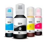 Kit Refil de Tinta Compatível Epson L4260 T504120 CMYK