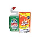 Kit Refil Desengordurante Mr Músculo 400ml + Desinfetante Pato Gel Pinho 500ml