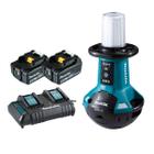 kit Refletor Led para Área de Trabalho DML810 Makita 2Bat 5.0Ah CarregadorDC18SH