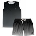 Kit Regata Masculina Cavada Treino Short Casual Verão Praia Fitness Academia - Efect