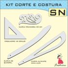 Kit réguas corte costura modelagem acrílico costura SN Fenix