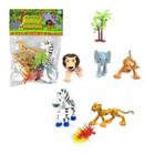 Kit Reino Animal Selva Bichos Em Miniatura 5 Peças Realista