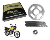 Kit relação de transmissao Suzuki Yes 125 Intruder 125 Katana 125 43/14 Aço 1045 - 428H X 116L maxx premium