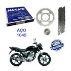 Kit Relação Nakata Titan 160 Fan 150 Start Cg 150 Aço 1045