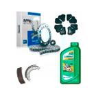 Kit Relação Riffel Ybr 125 Factor Bucha Coroa Lona Óleo