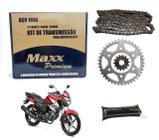 Kit Relação Tração Maxx 1045 + Graxa Branca Lub Corrente Fazer 150