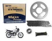 Kit Relação Tração Maxx 1045 + Graxa Branca Lub Corrente Ybr Factor 125 2000 Até 2014