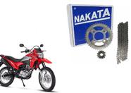 Kit Relação Tração Nakata Nxr 160 Bros Xre 190 Ks Es Esd Aço 1045