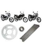 Kit Relação Transmissão Coroa Pinhão Corrente Honda CG 160 Cargo 2016 A 2021 Nakata