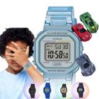 Kit Relógio de Pulso Casio Infantil Masculino Resistente Água Calendário Alarme Digital LA-20WHS + 3 Carrinhos Miniatura - Casio Brasil