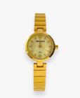 kit Relógio Feminino Clássico Com Colar Dourado Ref: 77190LPSKDS2