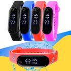 Kit Relógio Infantil digital bracelete prova agua 4 unid