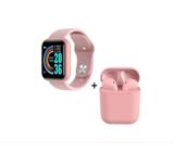 Kit Relogio Inteligente Smart watch D20 + Fone inPods 12 Bluetooth - Smart bracelet